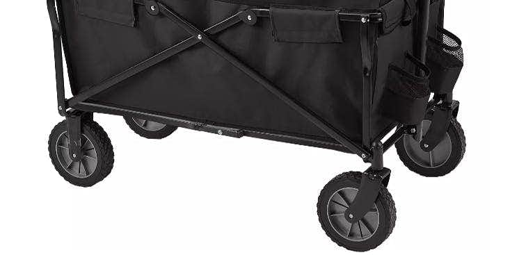 Wagon with Removable Black Woven Cover