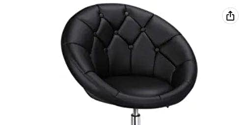 Yaheetech Round Tufted Back Chair