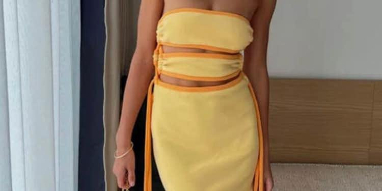 Yellow Bandage Dress