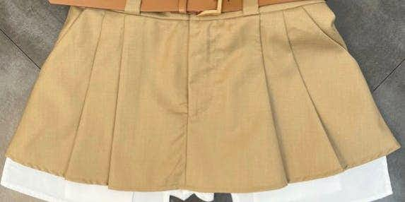 Fake Pocket Skirt