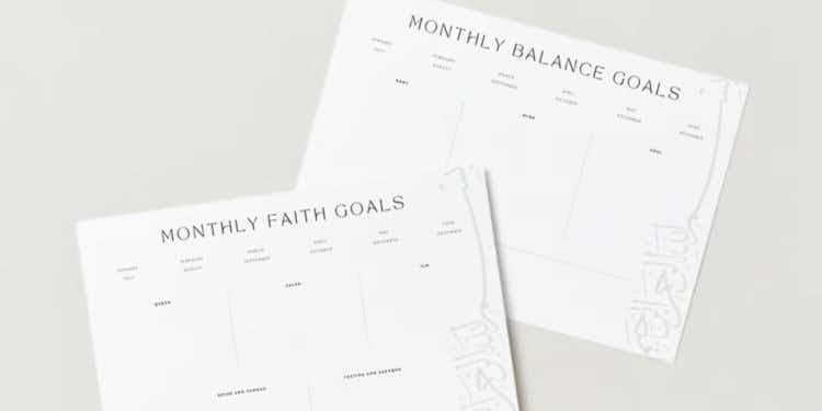 Balanced Muslimah Monthly Goal Kit