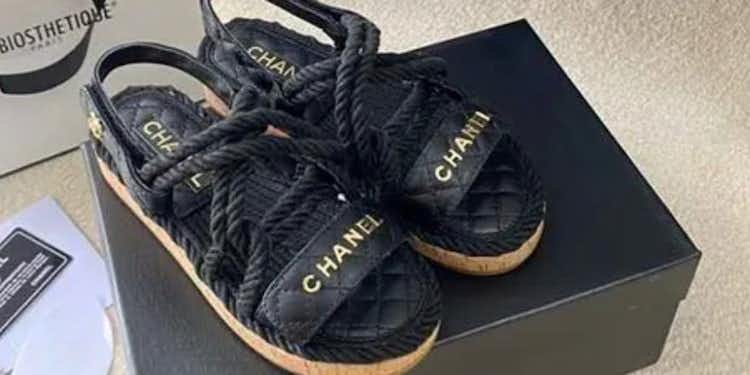 Black cc sandals 