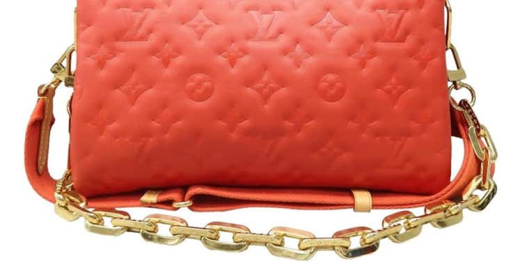 Red lv coussin 
