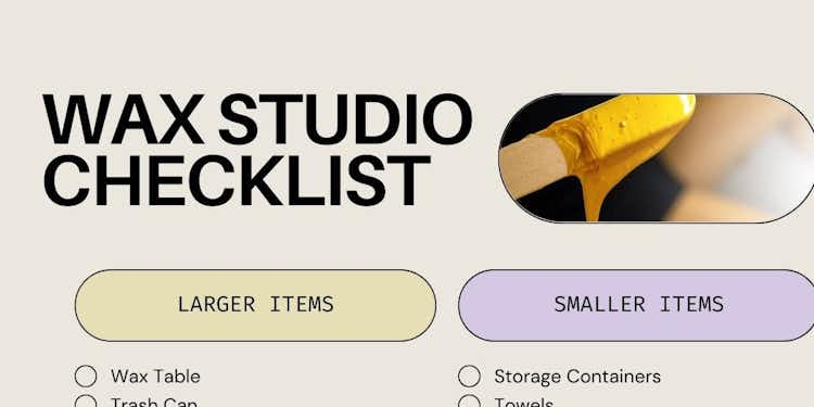 WAX STUDIO CHECKLIST