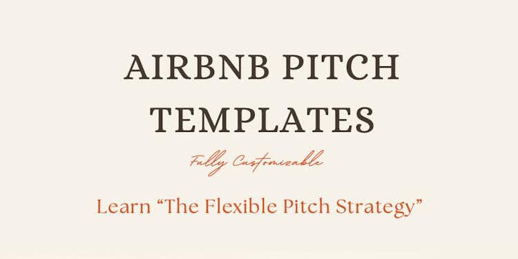 Airbnb Pitch Templates
