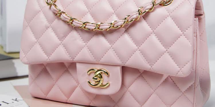 Pink Chanel flap bag 