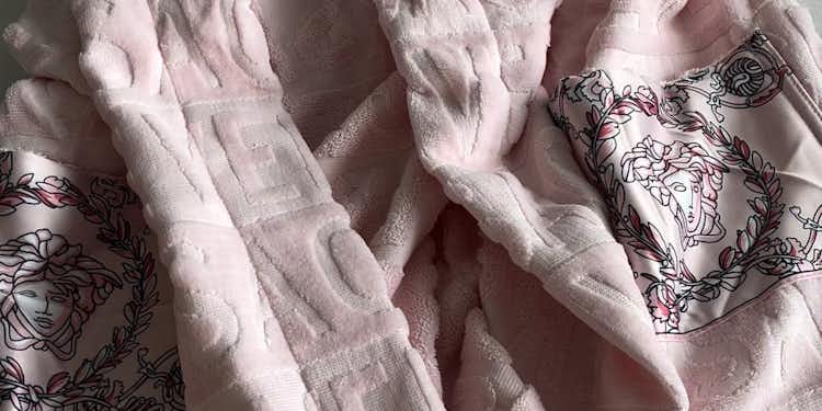 Pink Versace Towel Robe