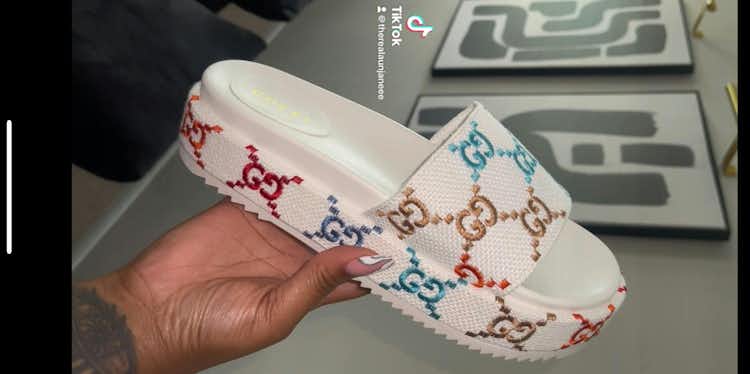 Gucci MultiColor  Platform  Sandals