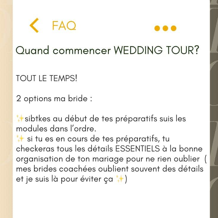 FAQ BUS WEDDING TOUR