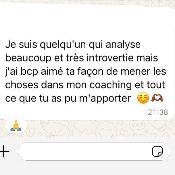 Ce que mes Brides pensent de mes coachings.