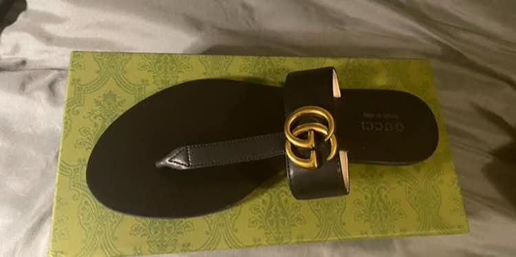 Gucci Marmont Thongs