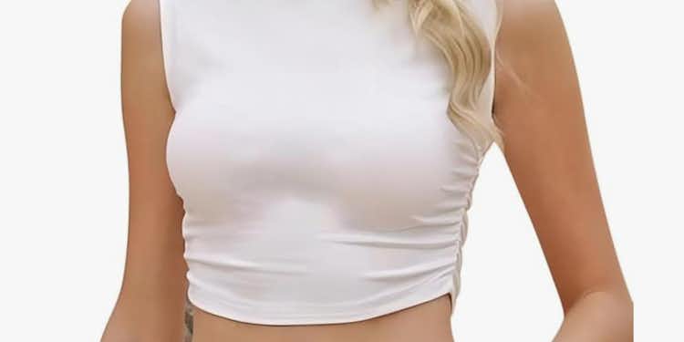 White rouged top