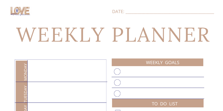 LHC Daily & Weekly Planner