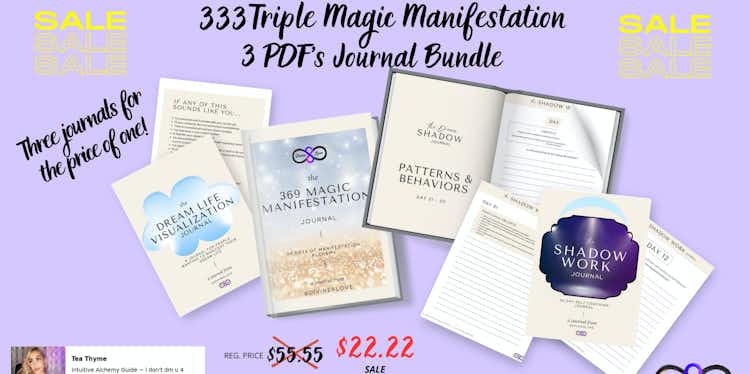 333 - Triple Magic Manifestation Journal Bundle