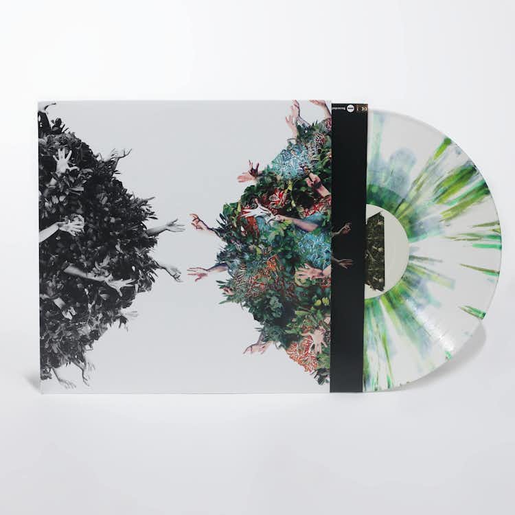 "Low Tide' 12'' multi-green splatter on white LP