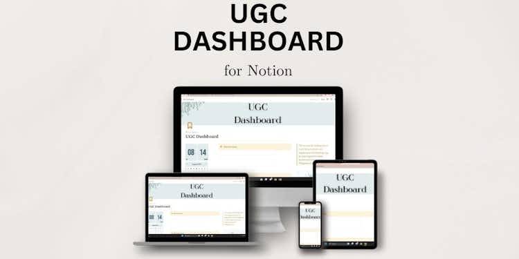 UGC Dashboard for Notion