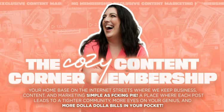 Join The Cozy Content Corner Membership Waitlist