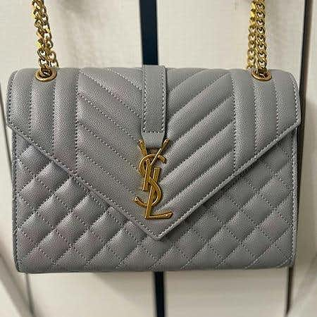 YSL Grey Shoulder Bag 