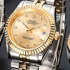 Gold/Silver Rolex-Size Medium