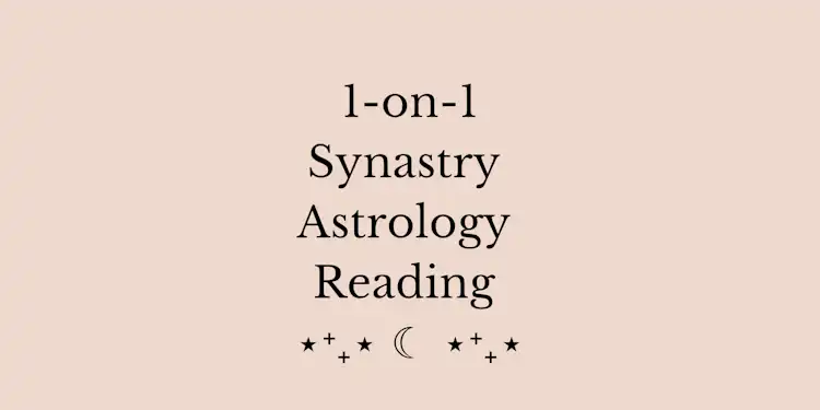 1 on 1 Live Astrology Synastry Reading