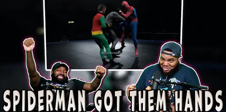 Spiderman vs Batman & Robin 2 vs 1 handicap MMA Fight | Marvel vs DC (Try Not To Laugh)