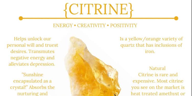 Citrine Crystal Feature