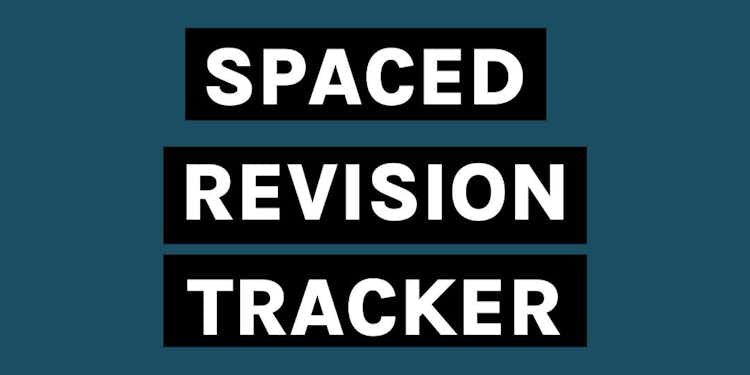 FREE SPACED REVISION TRACKER