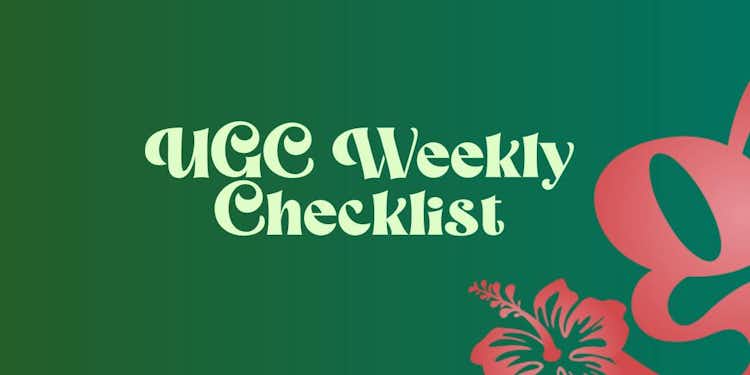 FREE UGC Weekly Checklist