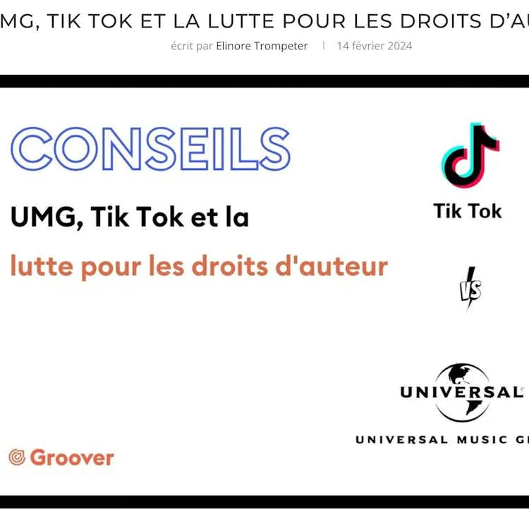 CONSEILS - UMG vs TIKTOK, la lutte pour les DROITS D'AUTEUR