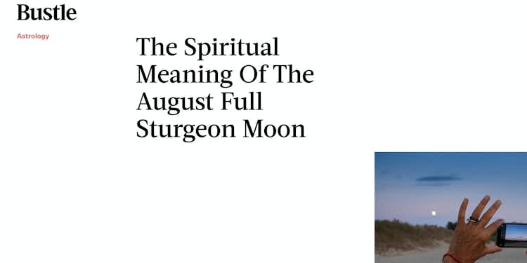 The Spiritual Meaning Of The August Full Sturgeon Moon