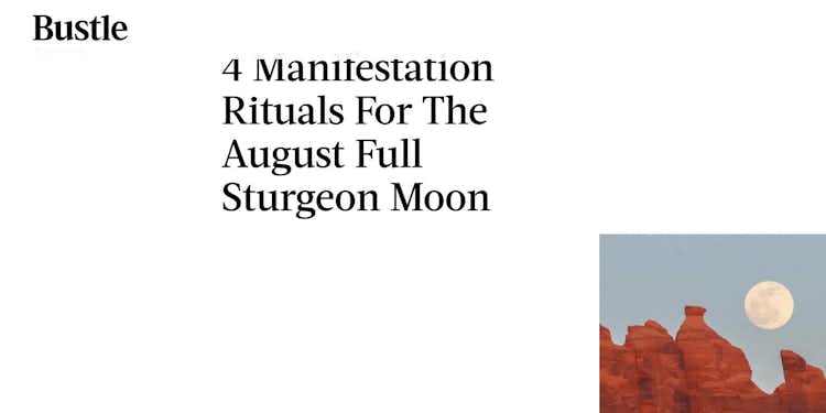 4 Manifestation Rituals For The August Full Sturgeon Moon