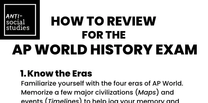 AP World History Exam REVIEW Packet