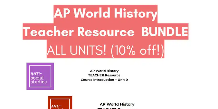 AP World Teacher Bundle (ALL 9 units!)