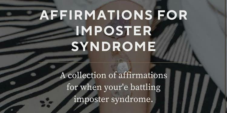 Affirmations for Imposter Syndrome