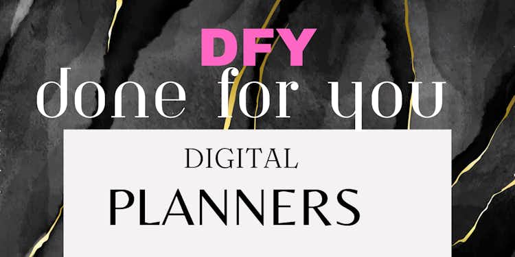 (DFY) digital planner templates