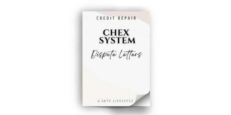 Chex System Dispute Letters