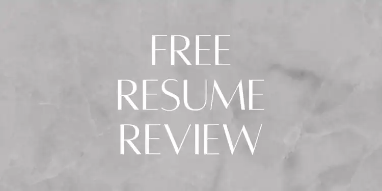 Free Resume Review