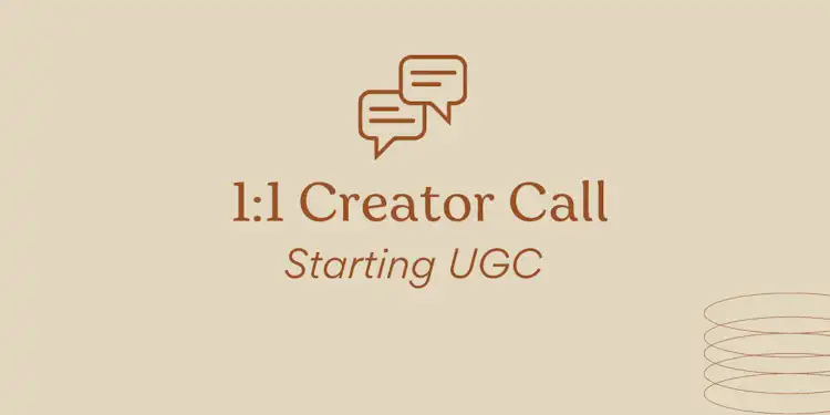 1:1 60 min Creator Call