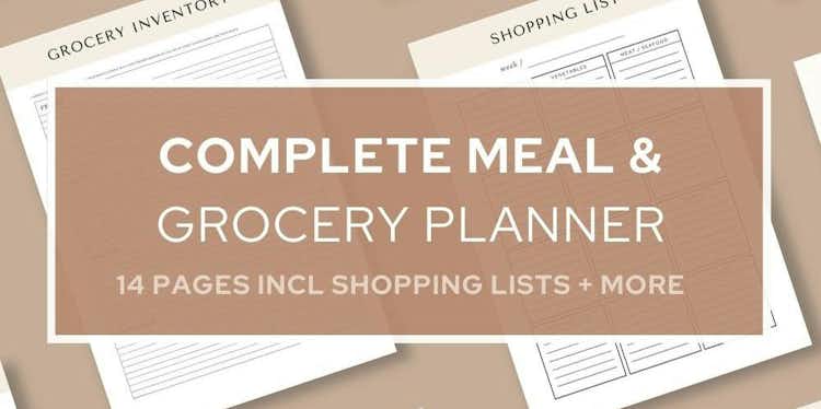Complete Meal and Grocery Planner