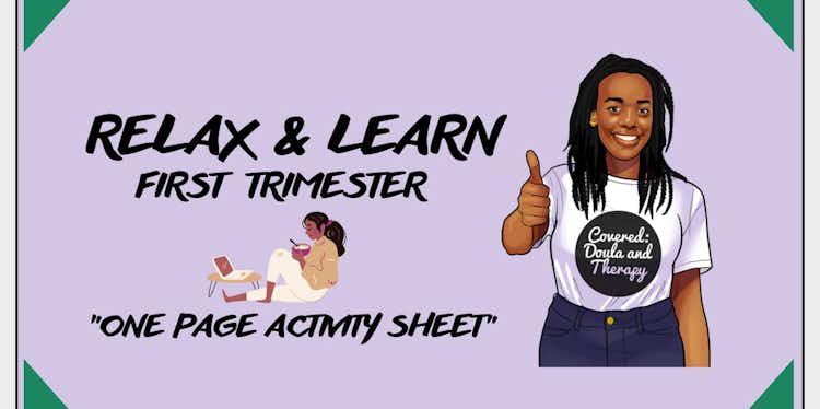 Relax and Learn: First Trimester Activity Sheet