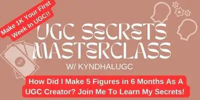 How To Start UGC Masterclass Replay