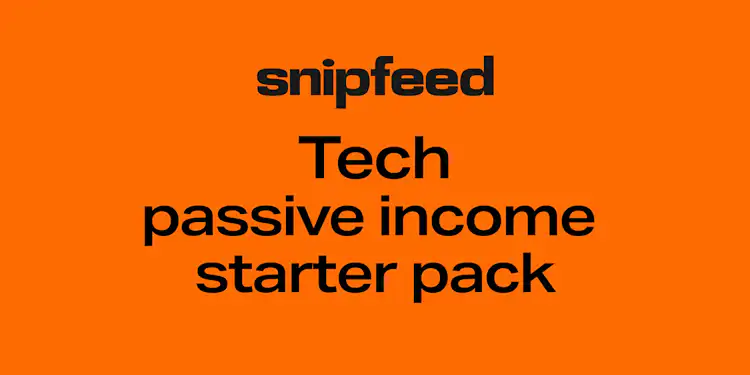 Tech creator passive income starter pack