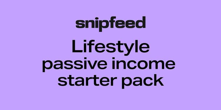 Lifestyle and influencer passive income starter pack