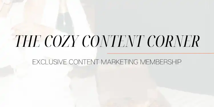 Join The Cozy Content Corner Membership