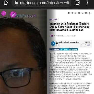 Interview  with startocure