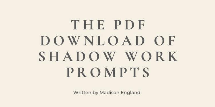 Shadow Work PDF Booklet