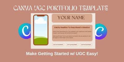 Canva UGC Portfolio Template